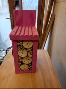 Bug hotel made by Duncan Devine