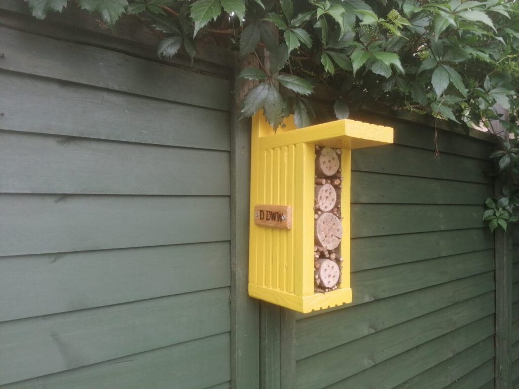 Bug hotel made by Duncan Devine